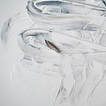 a shot of a palette knife on paint