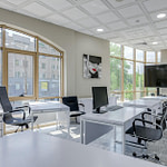 How to Launch a Digital Product The 12-Step Blueprint From Idea to Income 12 office interior design with black office rolling chairs and white tables