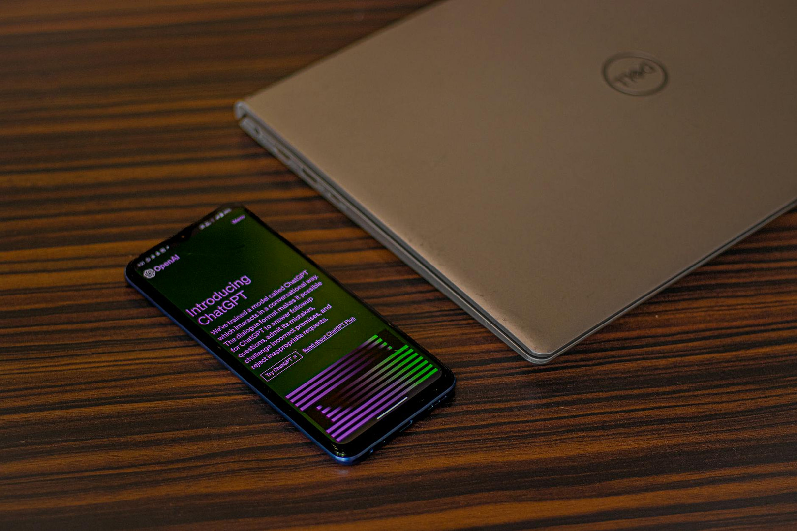chatgpt is always here to help whether on your phone or laptop