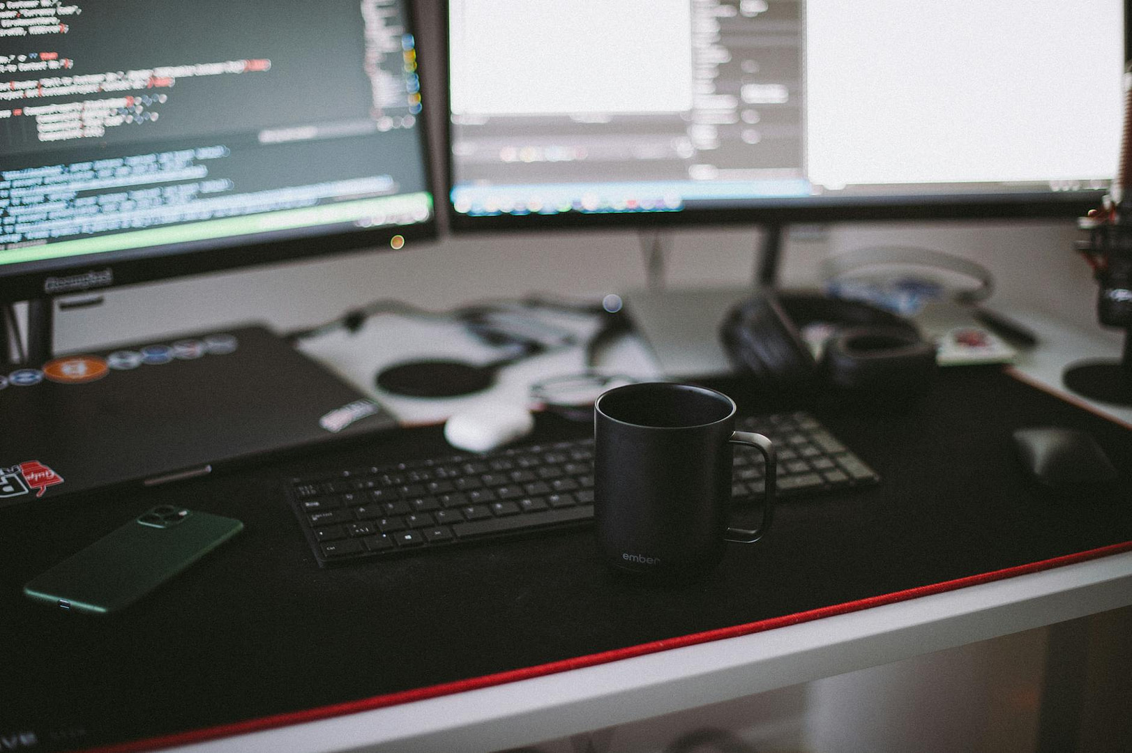 YouTube to Blog to Product Funnel: The Solo Creator's System for Turning Views Into Sales 6 black ceramic mug in front of a computer